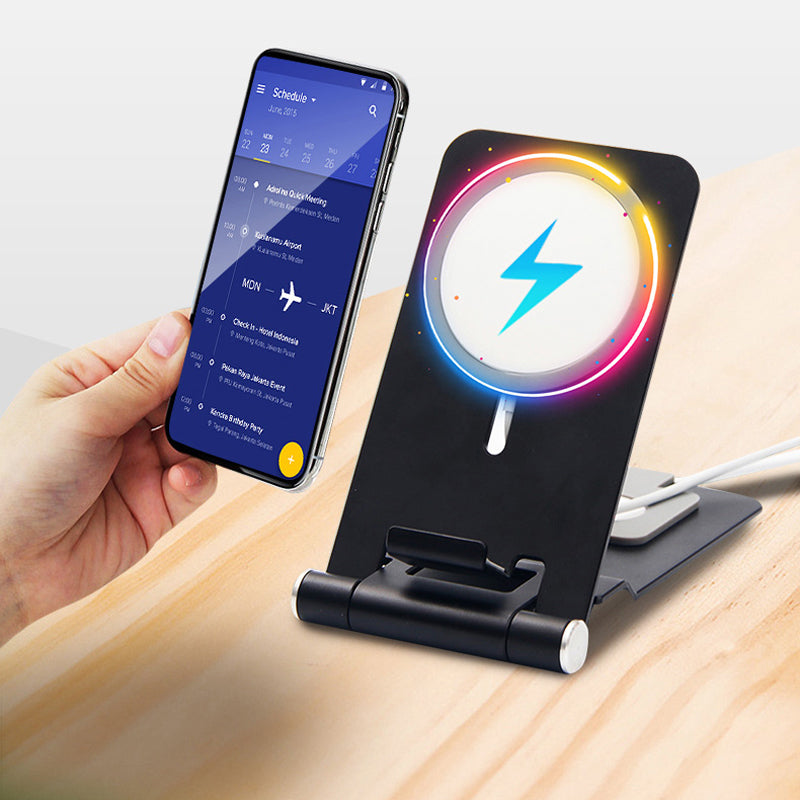 2-in-1 Wireless Charger Holder Phone Watch Charging Desktop Stand for Apple Watch iPhone Magsafe