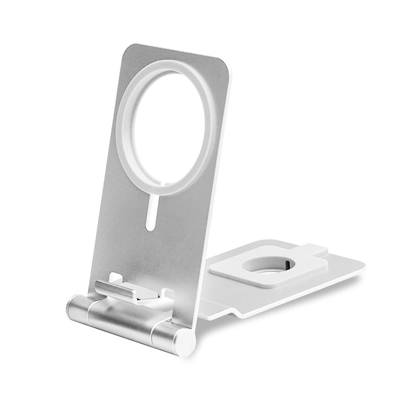 2-in-1 Wireless Charger Holder Phone Watch Charging Desktop Stand for Apple Watch iPhone Magsafe