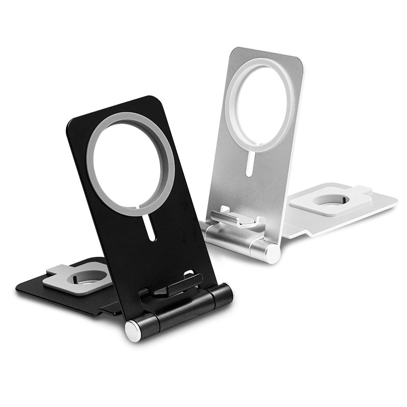 2-in-1 Wireless Charger Holder Phone Watch Charging Desktop Stand for Apple Watch iPhone Magsafe
