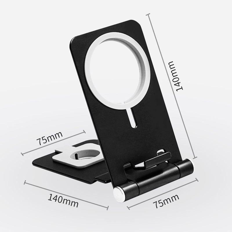 2-in-1 Wireless Charger Holder Phone Watch Charging Desktop Stand for Apple Watch iPhone Magsafe