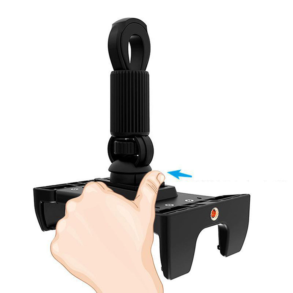 Tripod Mount Phone Holder Adjustable Tablets Stand Car Backseat Phone Holder with 1/4 Hole for Live-streaming Video Recording Photography