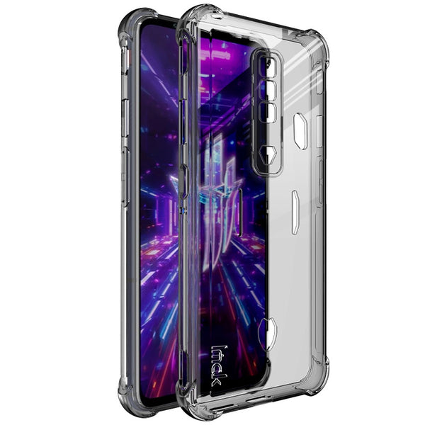 IMAK TPU Case for ZTE nubia Red Magic 7, Airbag Shockproof Transparent TPU Phone Shell with Screen Protector