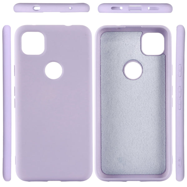 Soft Liquid Silicone Mobile Phone Case for Google Pixel 4a
