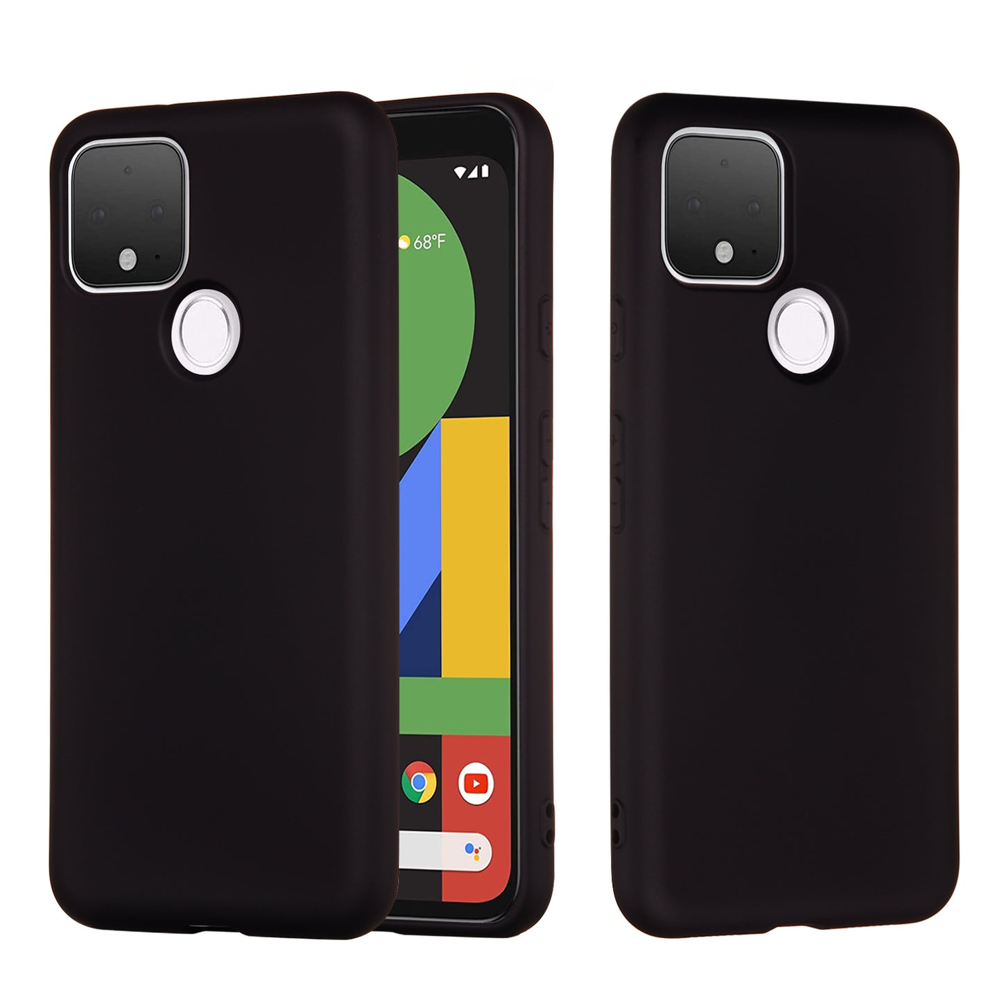 For Google Pixel 4a 5G/Pixel 5XL Shockproof Anti-scratch Anti-dust Liquid Silicone Phone Cover Phone Case