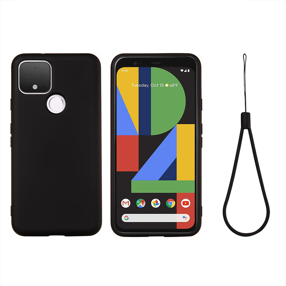 For Google Pixel 4a 5G/Pixel 5XL Shockproof Anti-scratch Anti-dust Liquid Silicone Phone Cover Phone Case