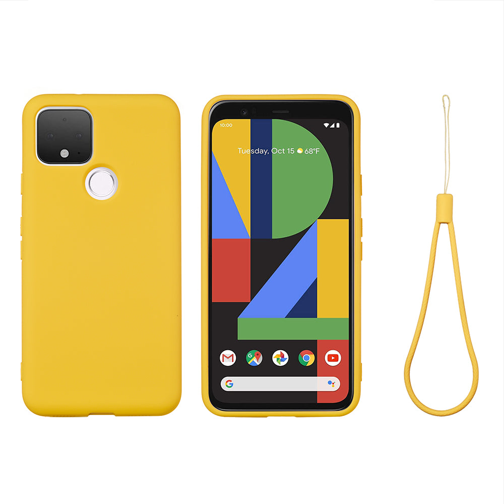 For Google Pixel 4a 5G/Pixel 5XL Shockproof Anti-scratch Anti-dust Liquid Silicone Phone Cover Phone Case