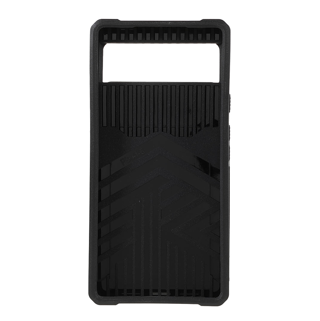 Ring Kickstand Hard PC + TPU 2-in-1 Shockproof Protective Case with Slide Camera Cover and Card Holder for Google Pixel 6
