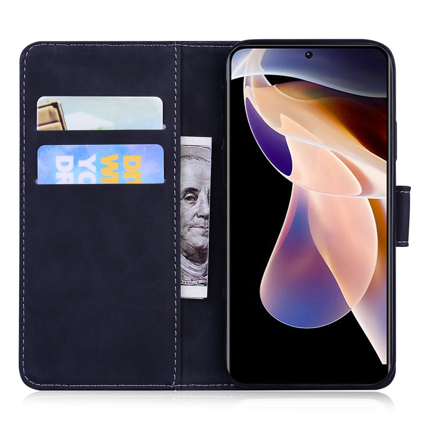 Solid Color Phone Cover Scratch-resistant Premium PU Leather Wallet Design Flip Case with Stand for Google Pixel 6 Pro