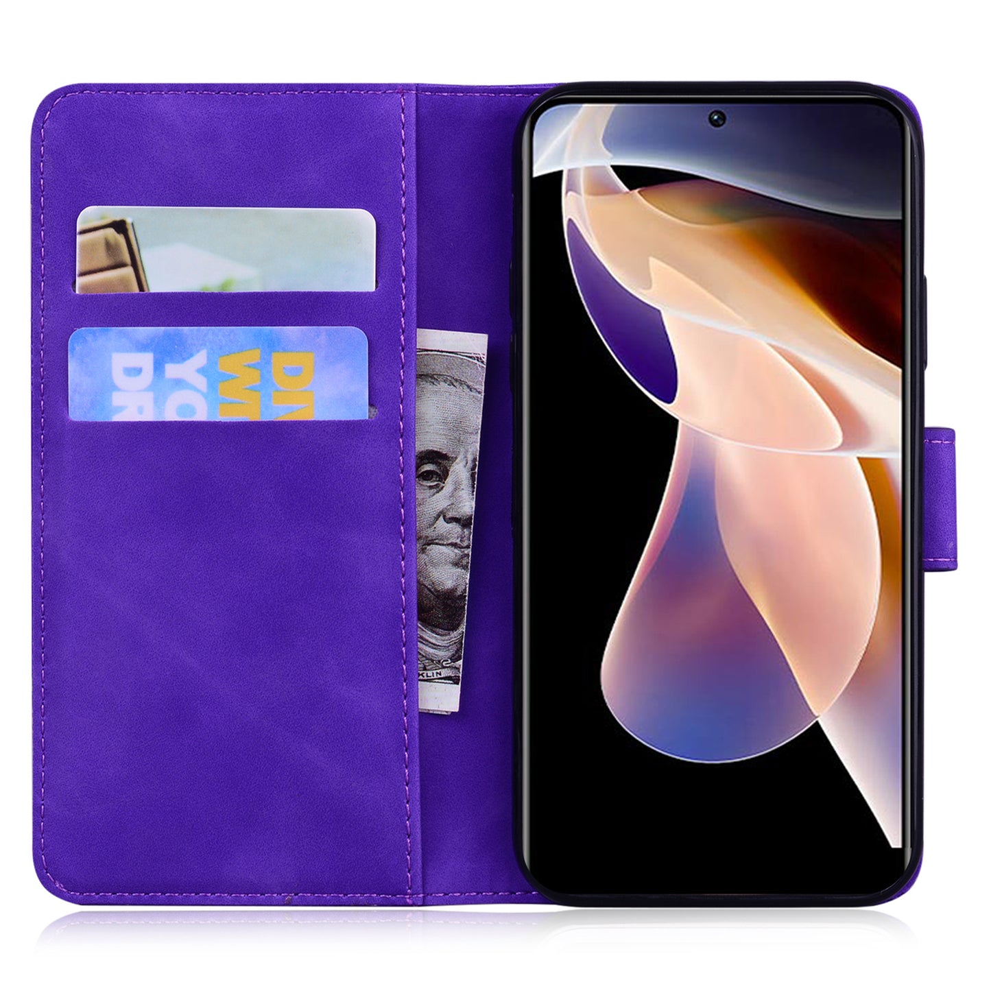 Solid Color Phone Cover Scratch-resistant Premium PU Leather Wallet Design Flip Case with Stand for Google Pixel 6 Pro