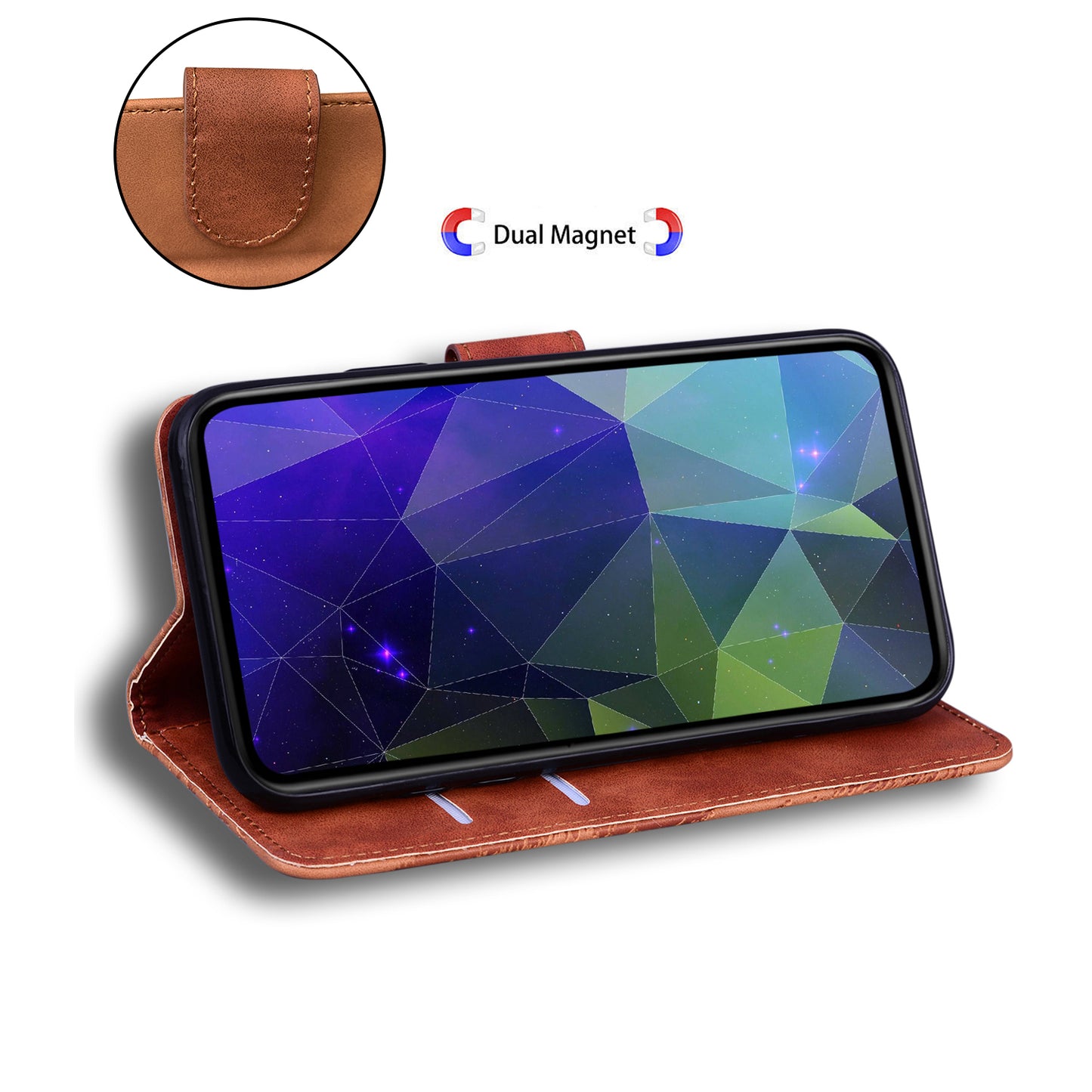 Solid Color Phone Cover Scratch-resistant Premium PU Leather Wallet Design Flip Case with Stand for Google Pixel 6 Pro