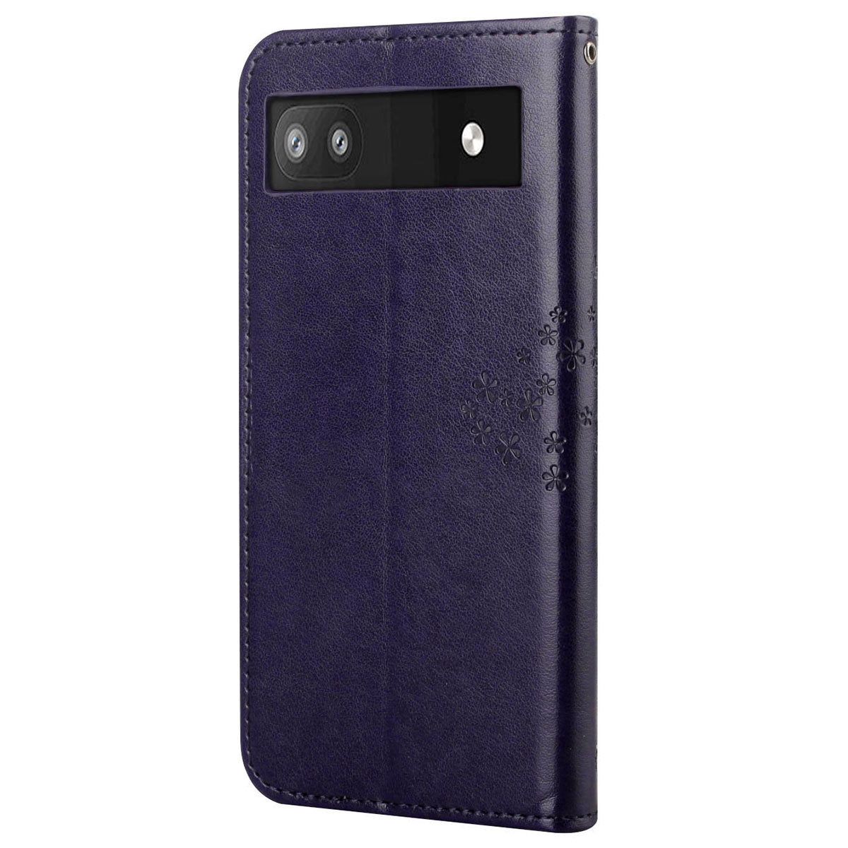 Scratch-proof PU Leather Protective Cover Imprinted Owl Pattern Phone Case with Stand Wallet for Google Pixel 6a