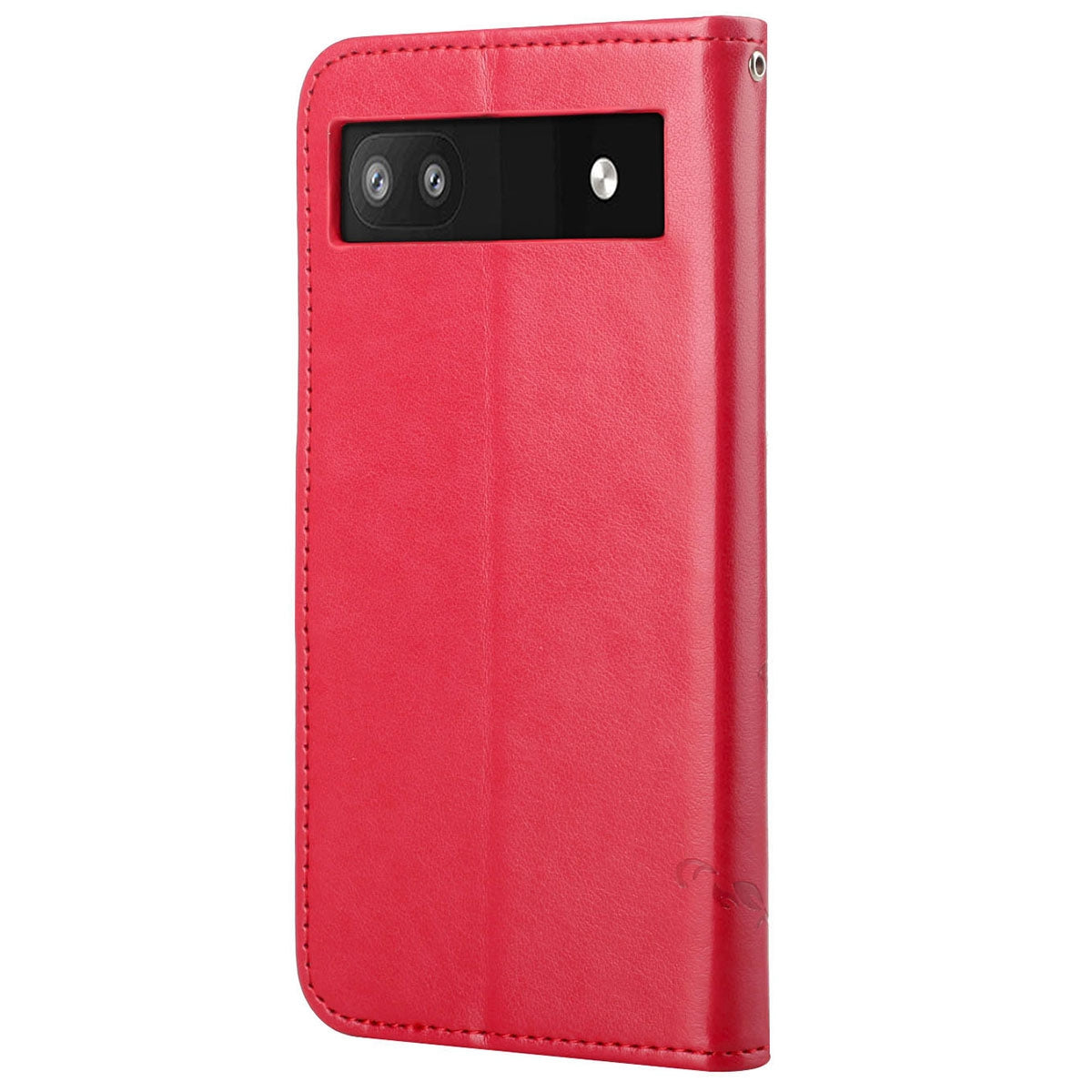 Scratch-proof PU Leather Protective Cover Imprinted Owl Pattern Phone Case with Stand Wallet for Google Pixel 6a