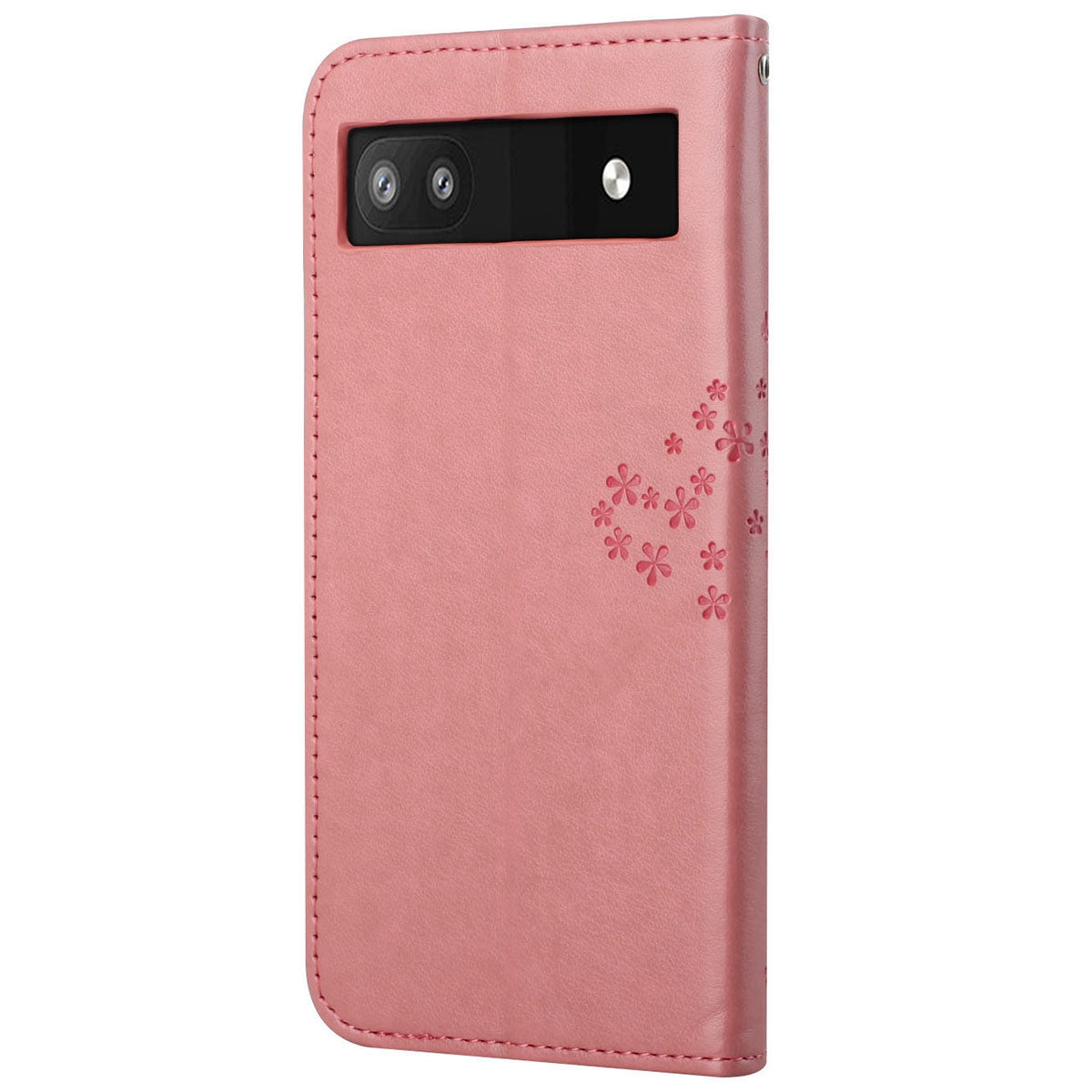 Scratch-proof PU Leather Protective Cover Imprinted Owl Pattern Phone Case with Stand Wallet for Google Pixel 6a
