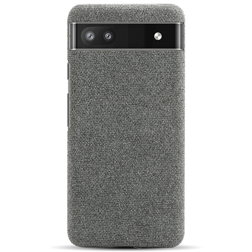 Cloth Texture Coating Shockproof Hard PC Phone Case Shell for Google Pixel 6a