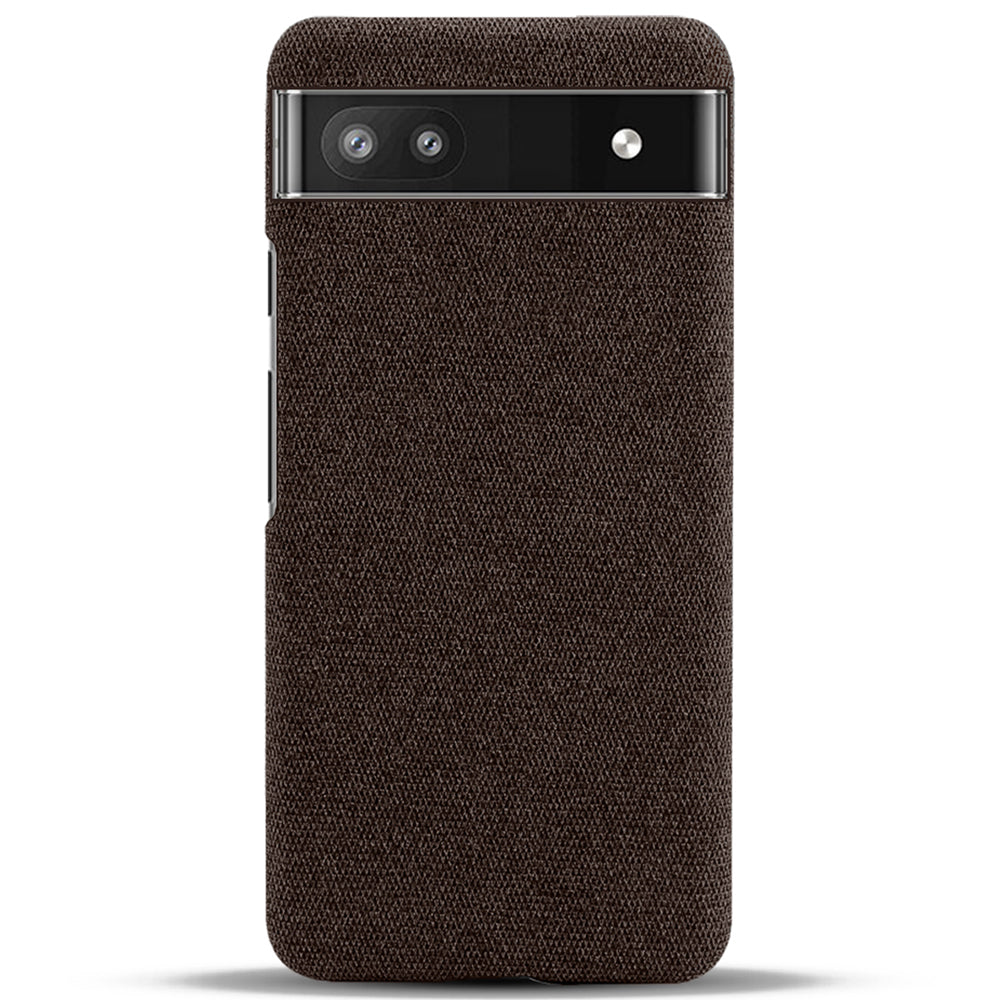 Cloth Texture Coating Shockproof Hard PC Phone Case Shell for Google Pixel 6a