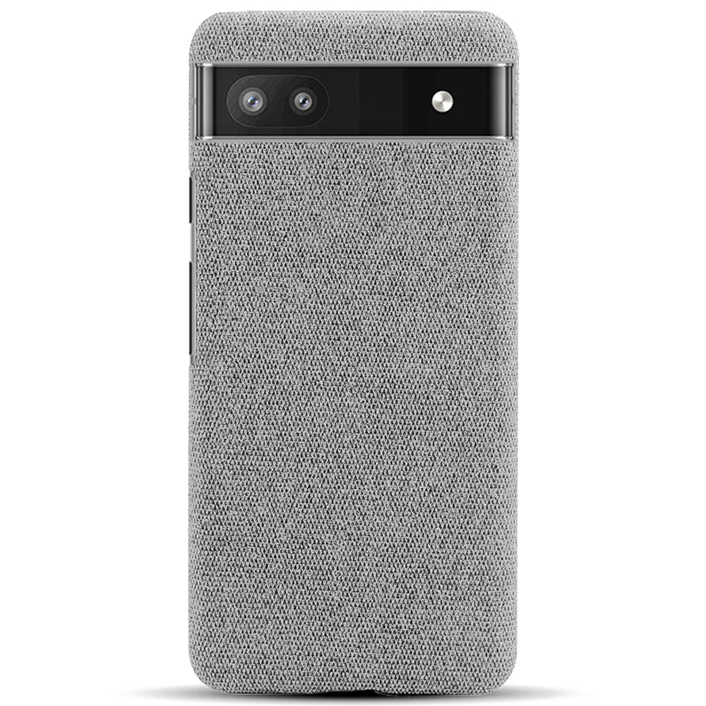 Cloth Texture Coating Shockproof Hard PC Phone Case Shell for Google Pixel 6a