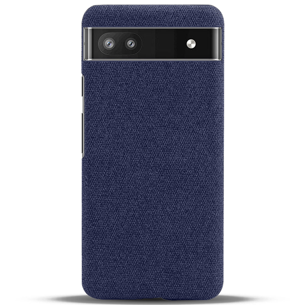 Cloth Texture Coating Shockproof Hard PC Phone Case Shell for Google Pixel 6a