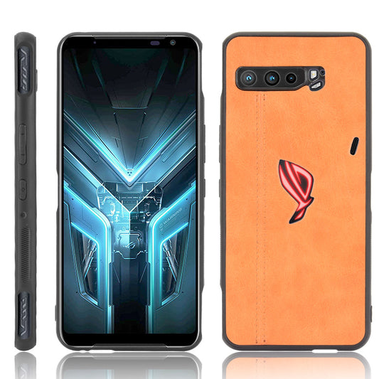 Leather Coated PC + TPU Combo Shell for Asus ROG Phone 3 ZS661KS/3 Strix