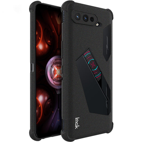 IMAK Sandy Feel Matte Soft TPU Airbag Shockproof Protective Phone Case with Screen Protector for Asus ROG Phone 5 Ultimate / 5 Pro / 5s