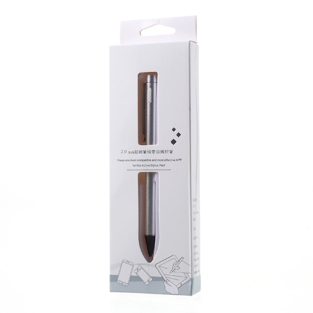 2.0mm High-precision Capacitive Touch Screen Pen Metal Tip for iPhone iPad Samsung