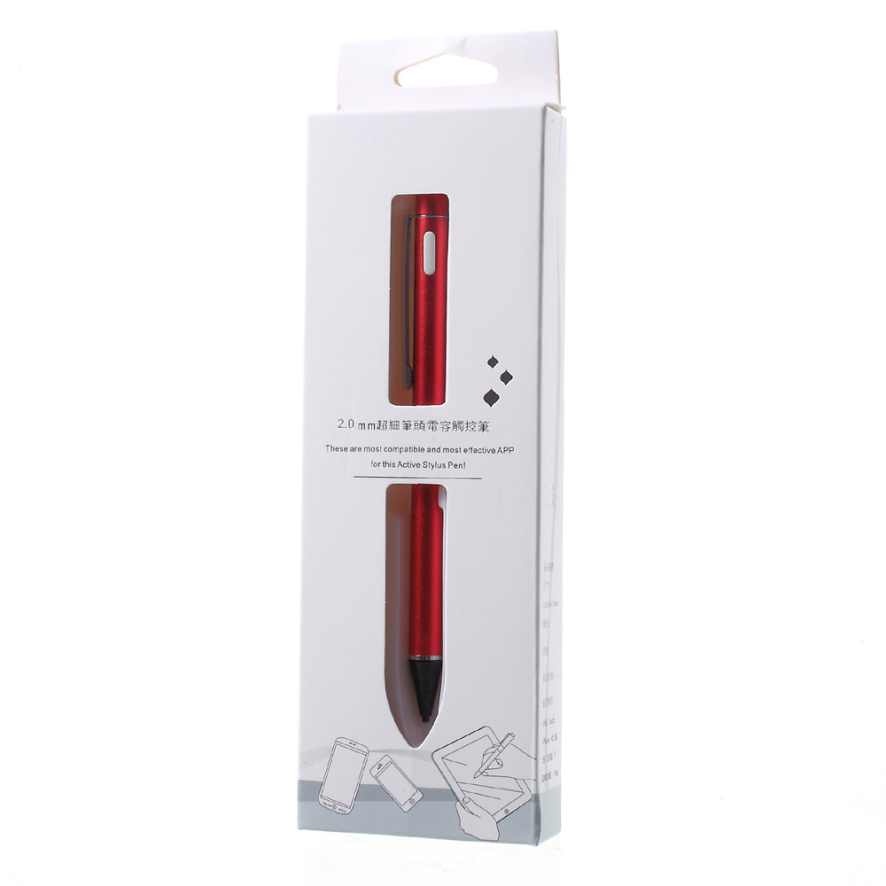 2.0mm High-precision Capacitive Touch Screen Pen Metal Tip for iPhone iPad Samsung