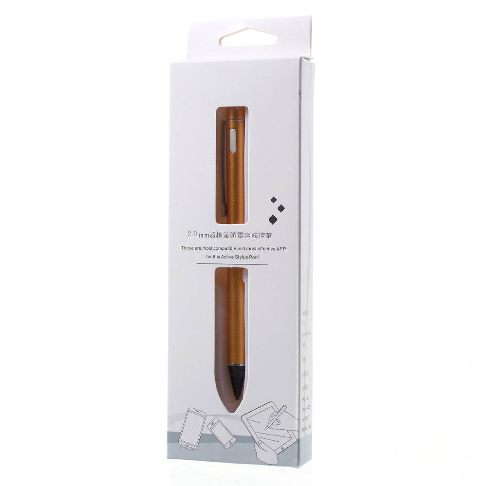 2.0mm High-precision Capacitive Touch Screen Pen Metal Tip for iPhone iPad Samsung