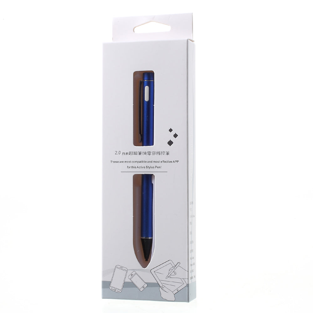 2.0mm High-precision Capacitive Touch Screen Pen Metal Tip for iPhone iPad Samsung