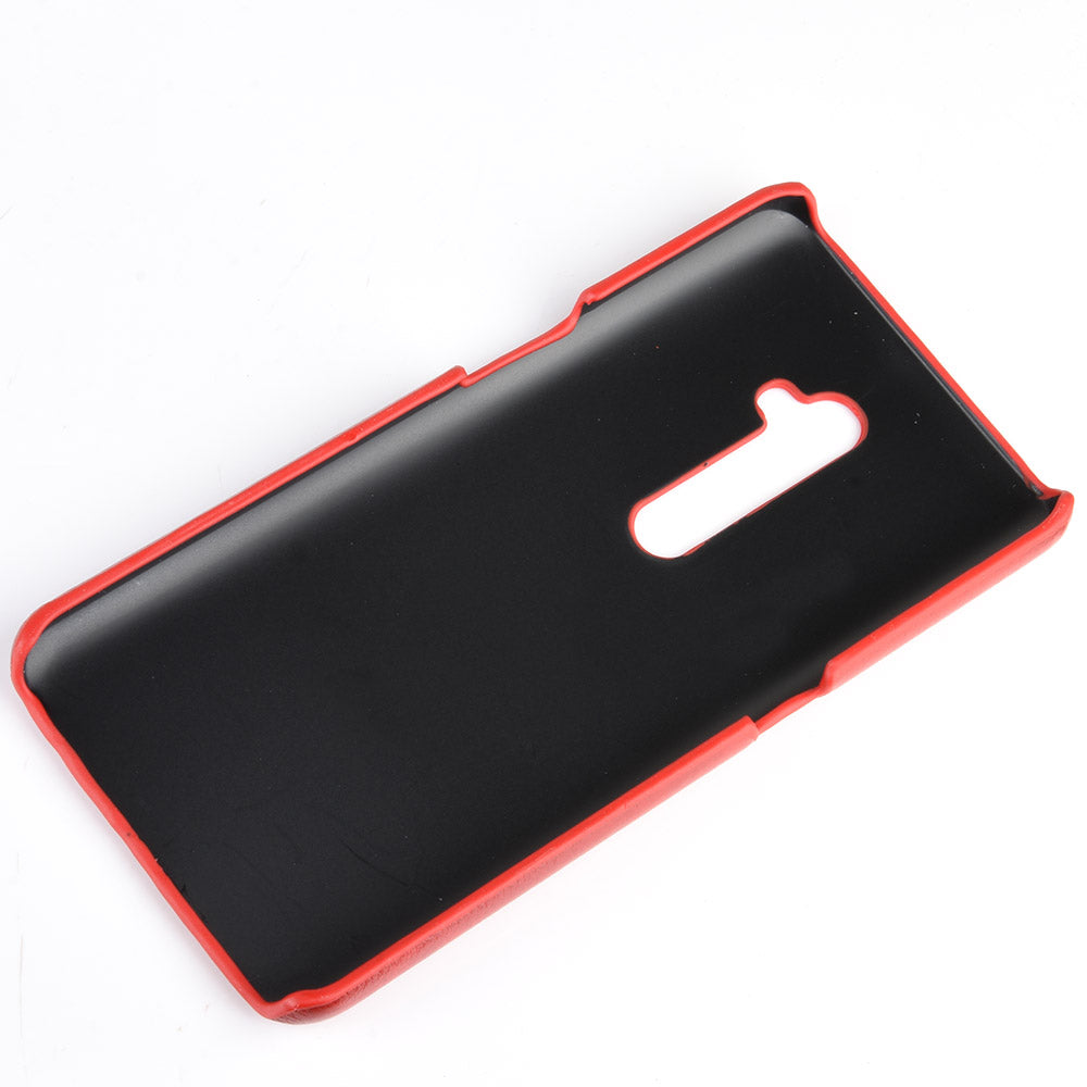 Litchi Texture PU Leather Coated PC Back Case for OPPO Reno 2