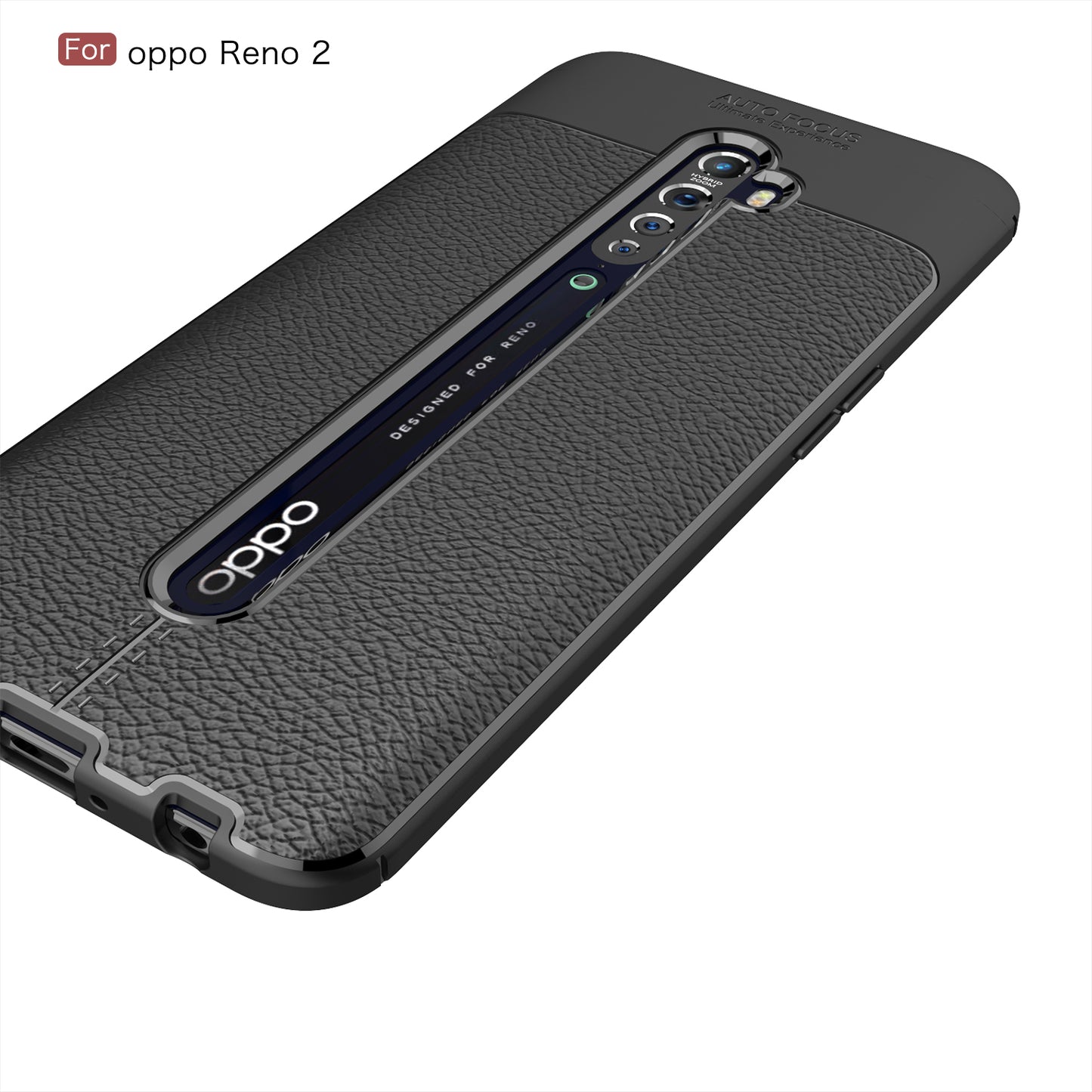 Litchi Skin TPU Shell for Oppo Reno2