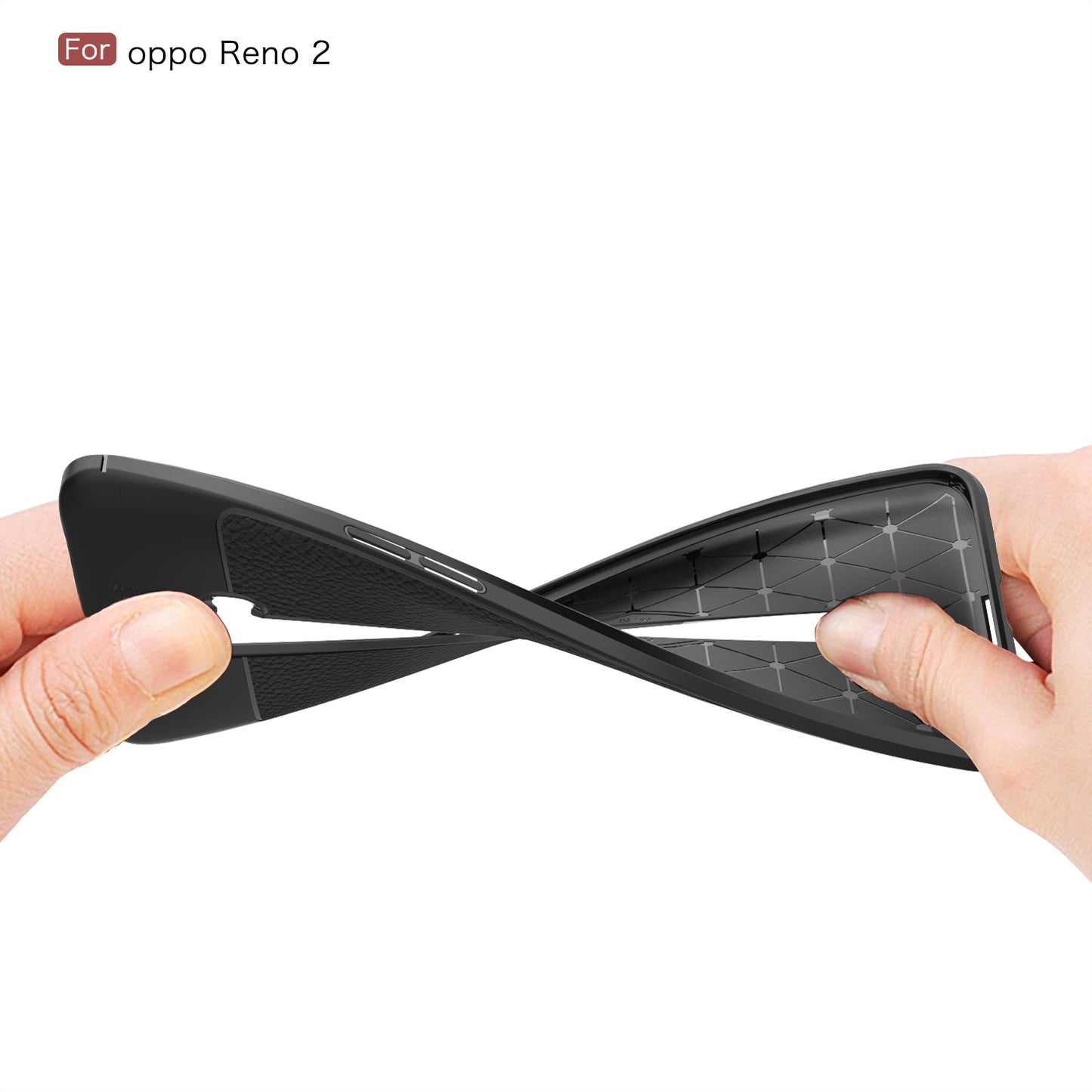 Litchi Skin TPU Shell for Oppo Reno2