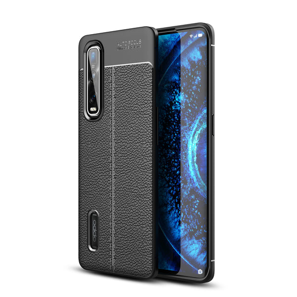 Litchi Skin TPU Material Protective Case for Oppo Find X2 Pro