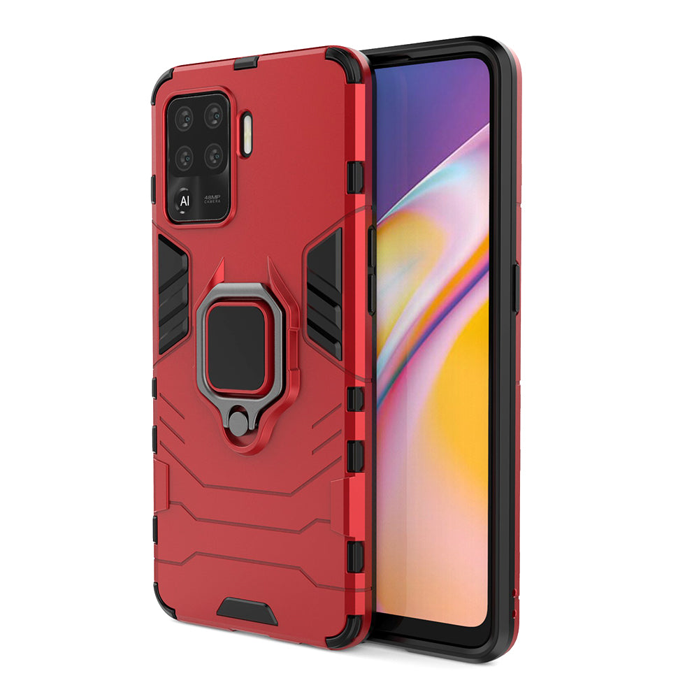 2-in-1 Kickstand PC + TPU Mobile Phone Cover for Oppo A94/F19 Pro
