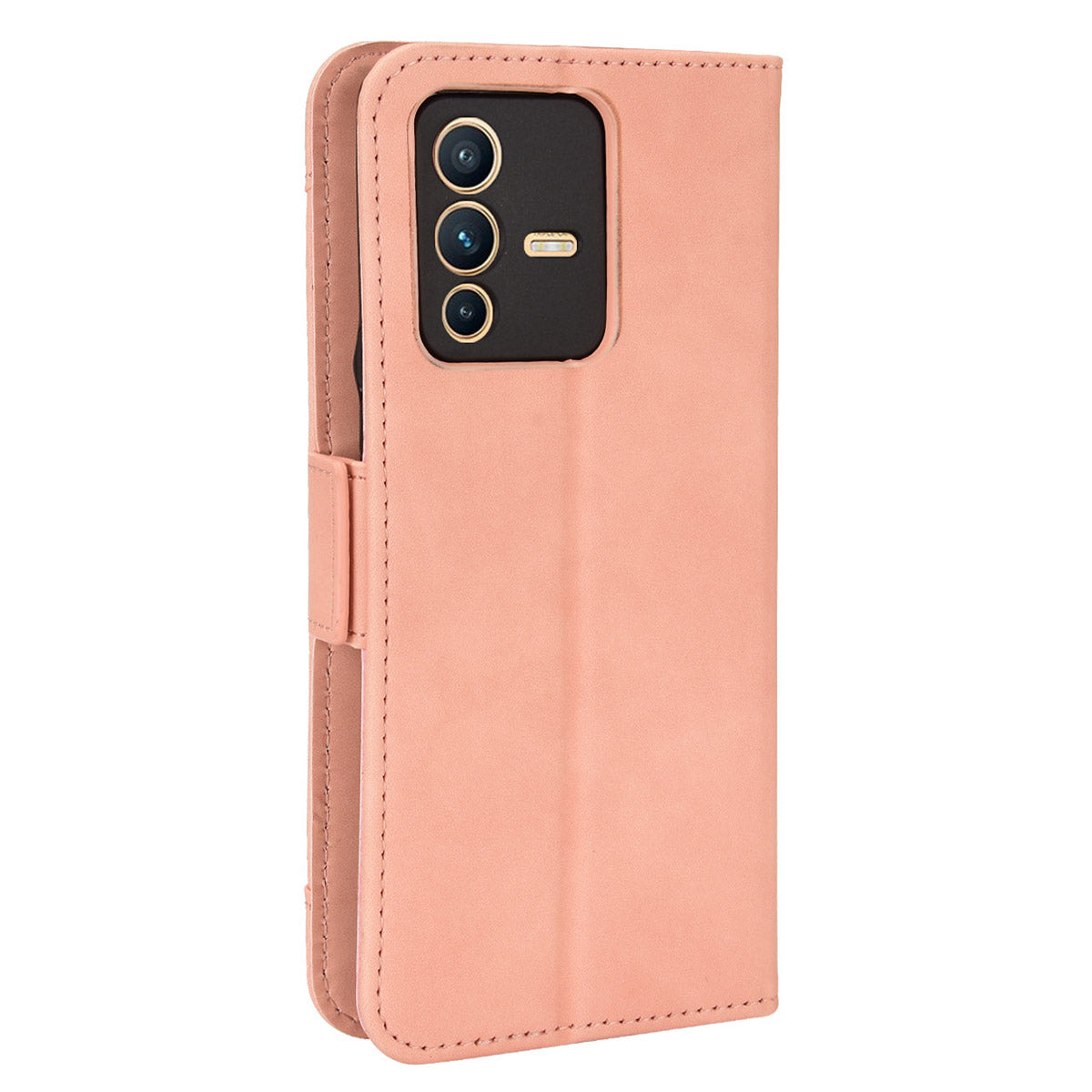 For vivo S12 Pro / V23 Pro Multi-Card Slots Wallet Phone Case Premium PU Leather Stand Magnetic Flip Protective Cover