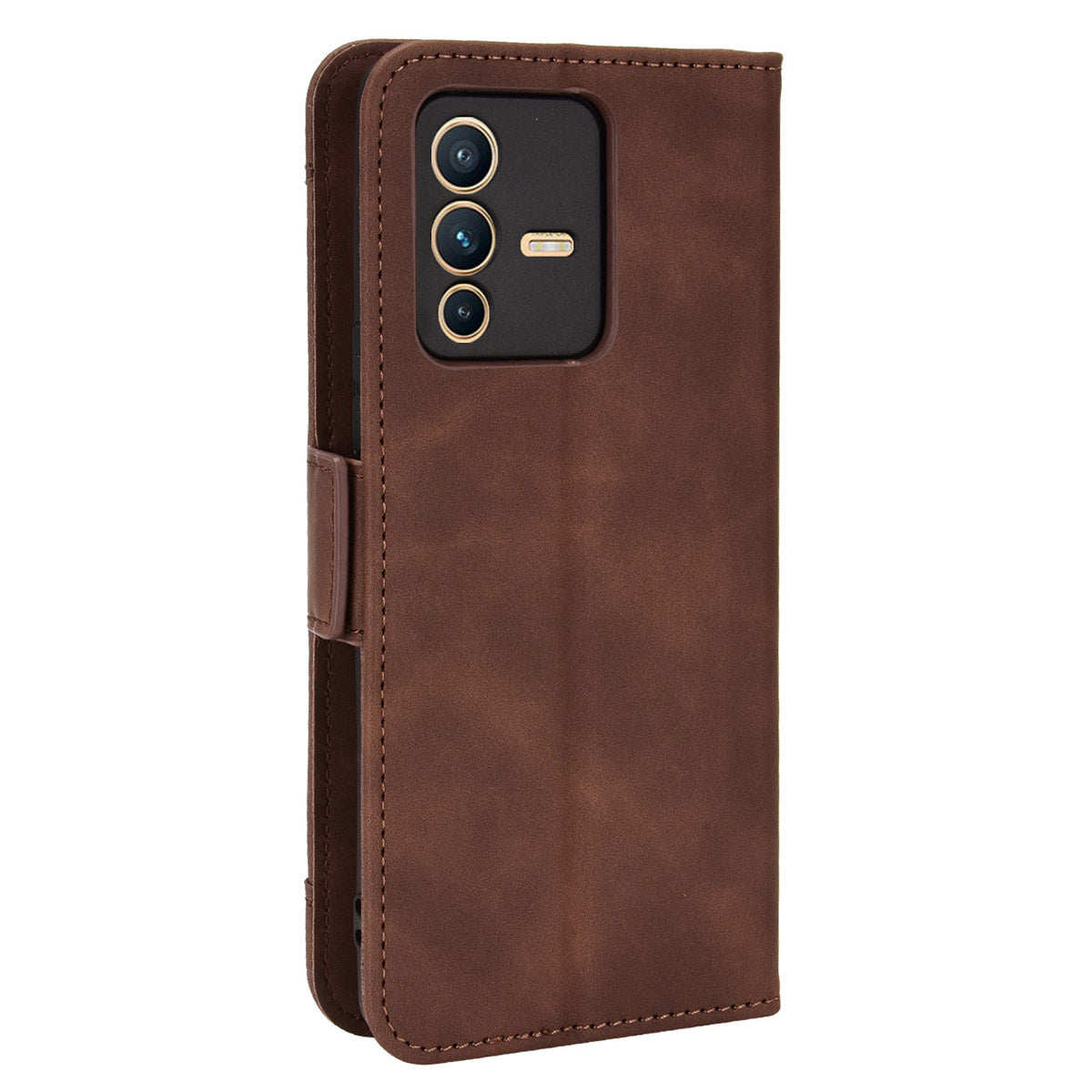 For vivo S12 Pro / V23 Pro Multi-Card Slots Wallet Phone Case Premium PU Leather Stand Magnetic Flip Protective Cover