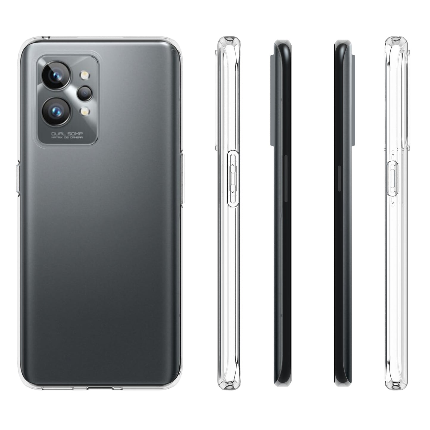 10Pcs/Pack Clear Anti-watermark Case for Realme GT2 Pro, Flexible TPU Scratch Resistant Back Cover Shell