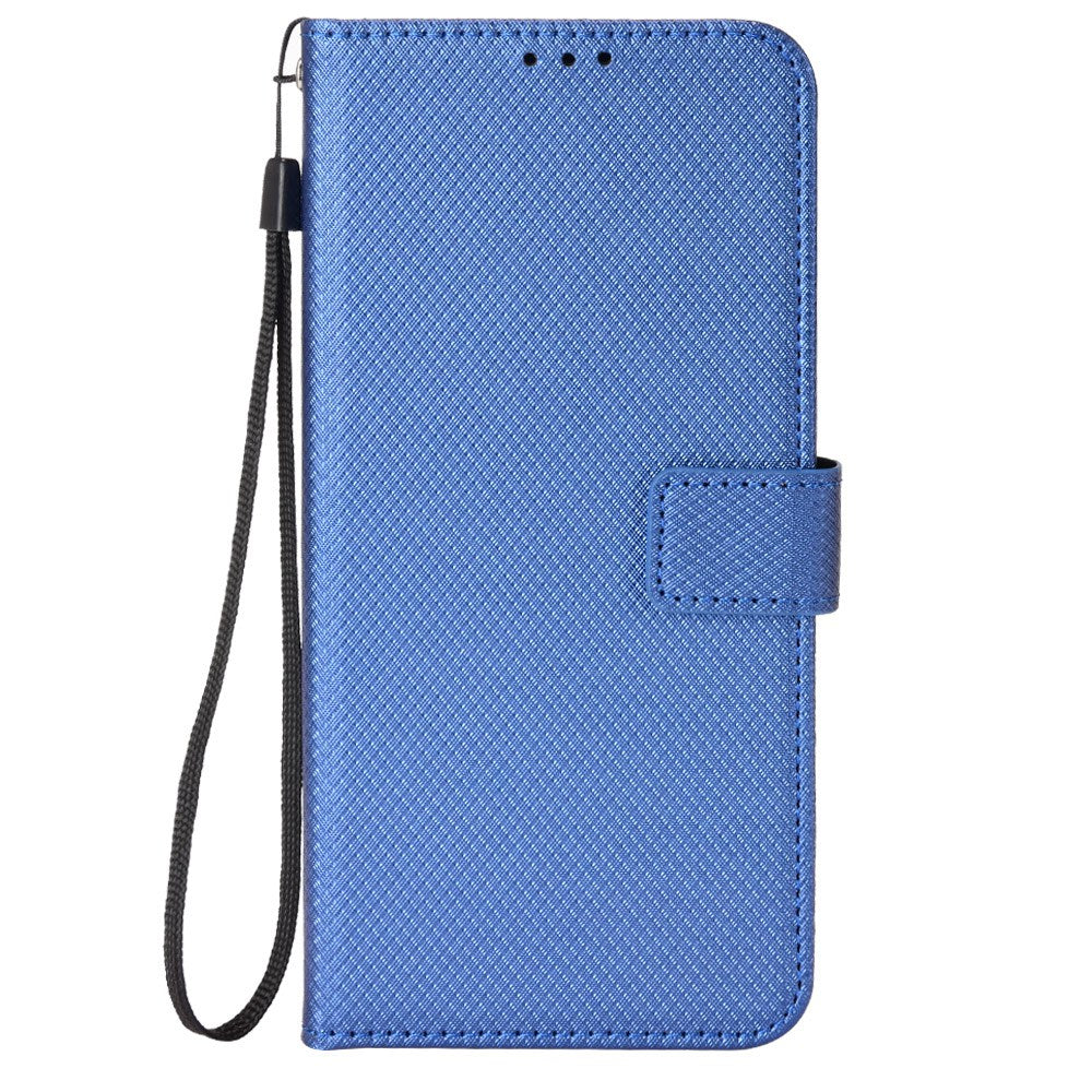 All-inclusive Protection Phone Case for vivo Y76 5G Anti-fall PU Leather Magnetic Wallet Stand Shell Folio Flip Cover with Diamond Texture