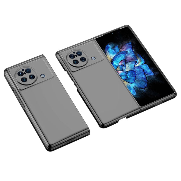 For vivo X Fold Matte Anti-Fingerprint Case Skin-touch Hard PC Ultra Thin Phone Cover with Rubberized Finish Coating Grip
