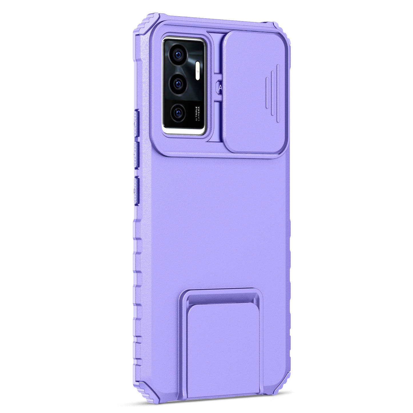 Protective Phone Case for vivo V23e 5G/S10e 5G Kickstand PC + TPU Cover with Sliding Camera Protection
