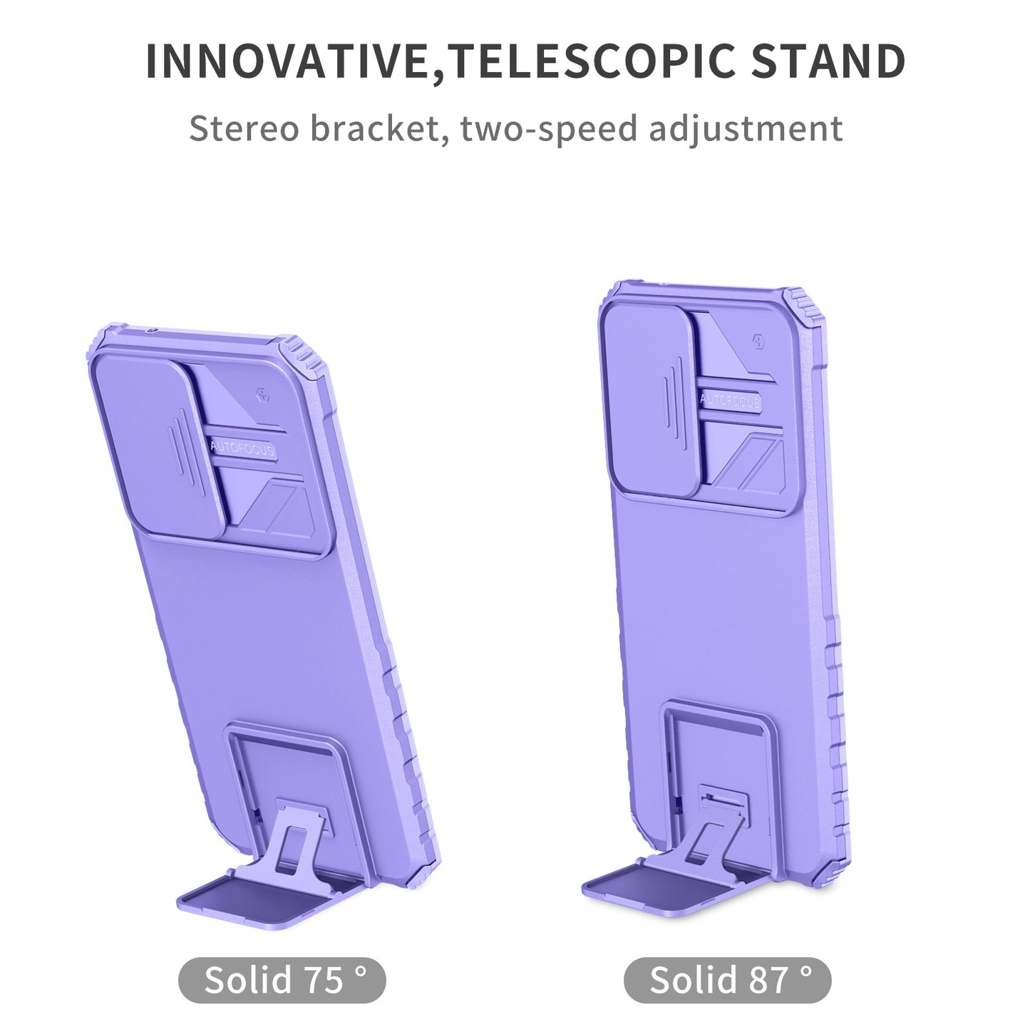 Protective Phone Case for vivo V23e 5G/S10e 5G Kickstand PC + TPU Cover with Sliding Camera Protection