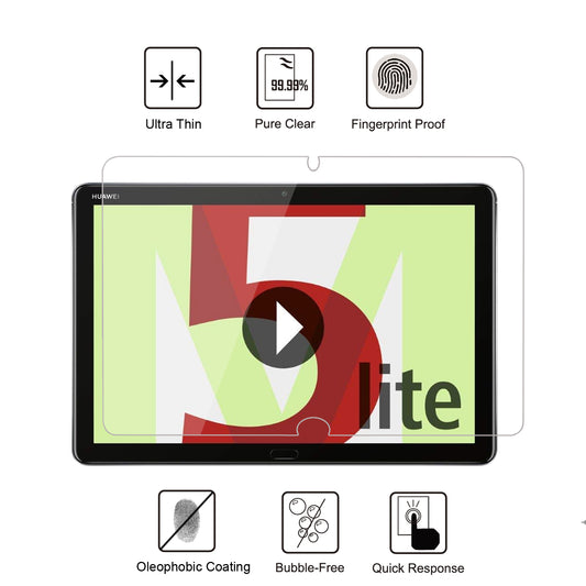 For Huawei MediaPad M5 lite 10 0.25mm 9H Full Coverage Tempered Glass Screen Protector Film