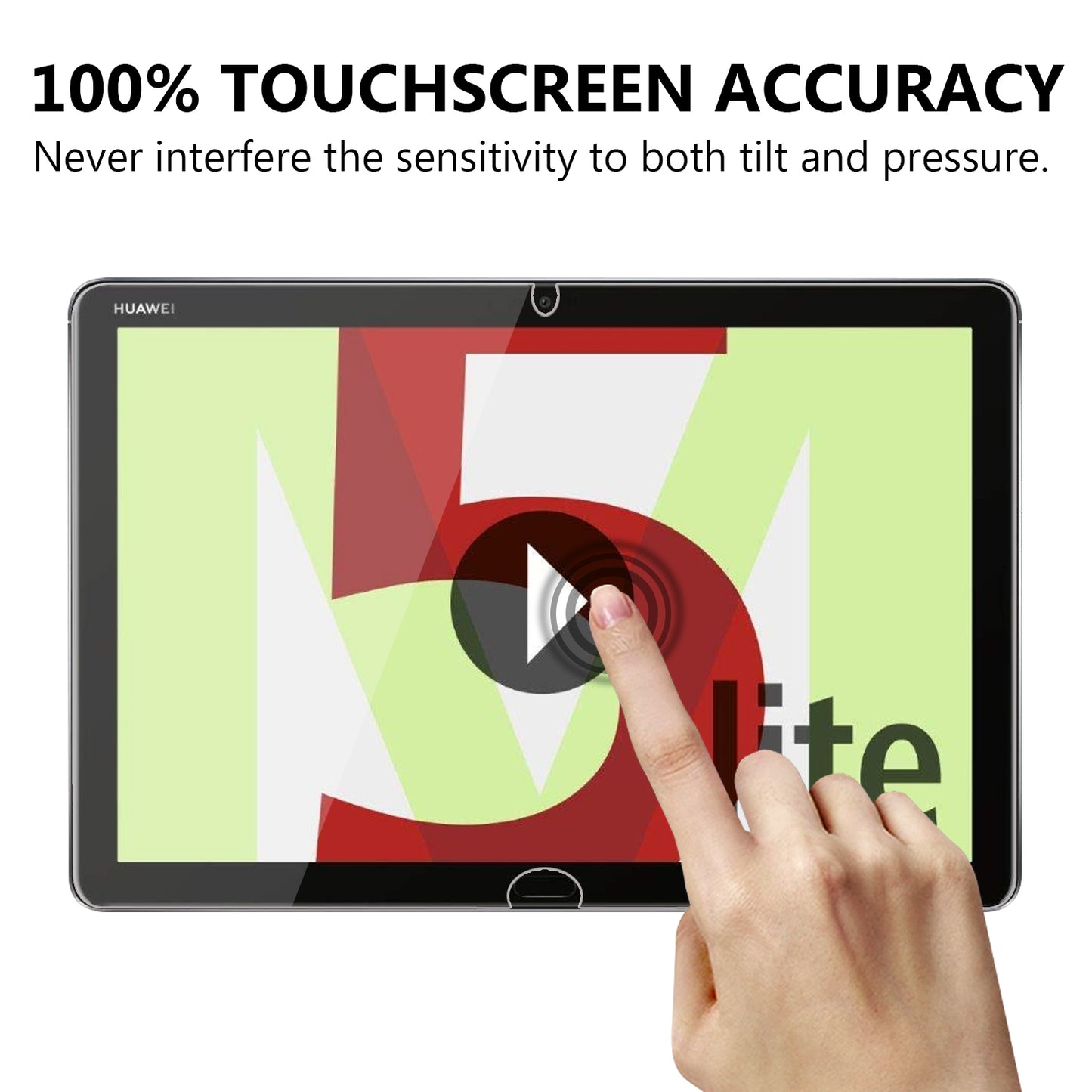 For Huawei MediaPad M5 lite 10 0.25mm 9H Full Coverage Tempered Glass Screen Protector Film
