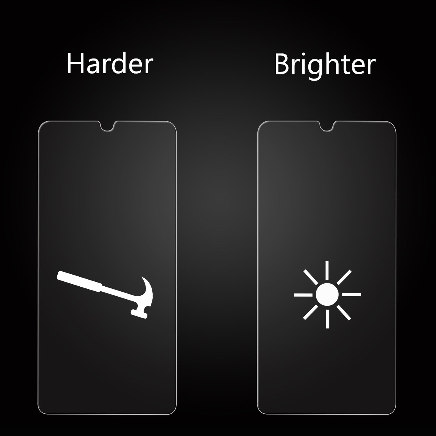 2.5D 9H Arc Edge Fingerprint Proof Full Screen Tempered Glass Protector for Huawei P30 Lite / nova 4e