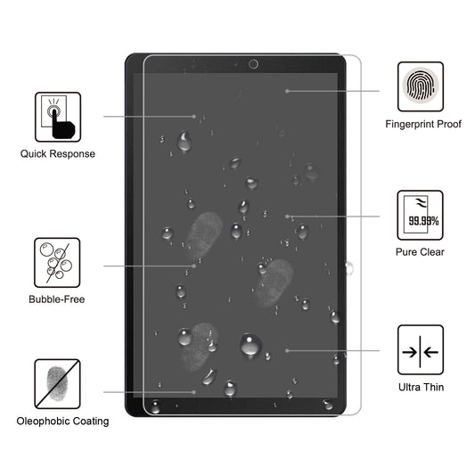 0.25mm Arc Edge 9H Full Screen Covering Tempered Glass Shield for Samsung Galaxy Tab A 10.1 (2019) SM-T515