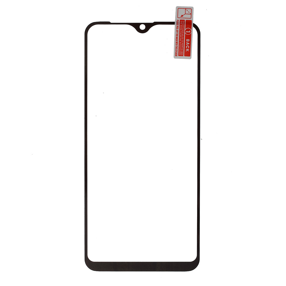 Silk Printing Tempered Glass Full Size Screen Film (Full Glue) for Samsung Galaxy A20e
