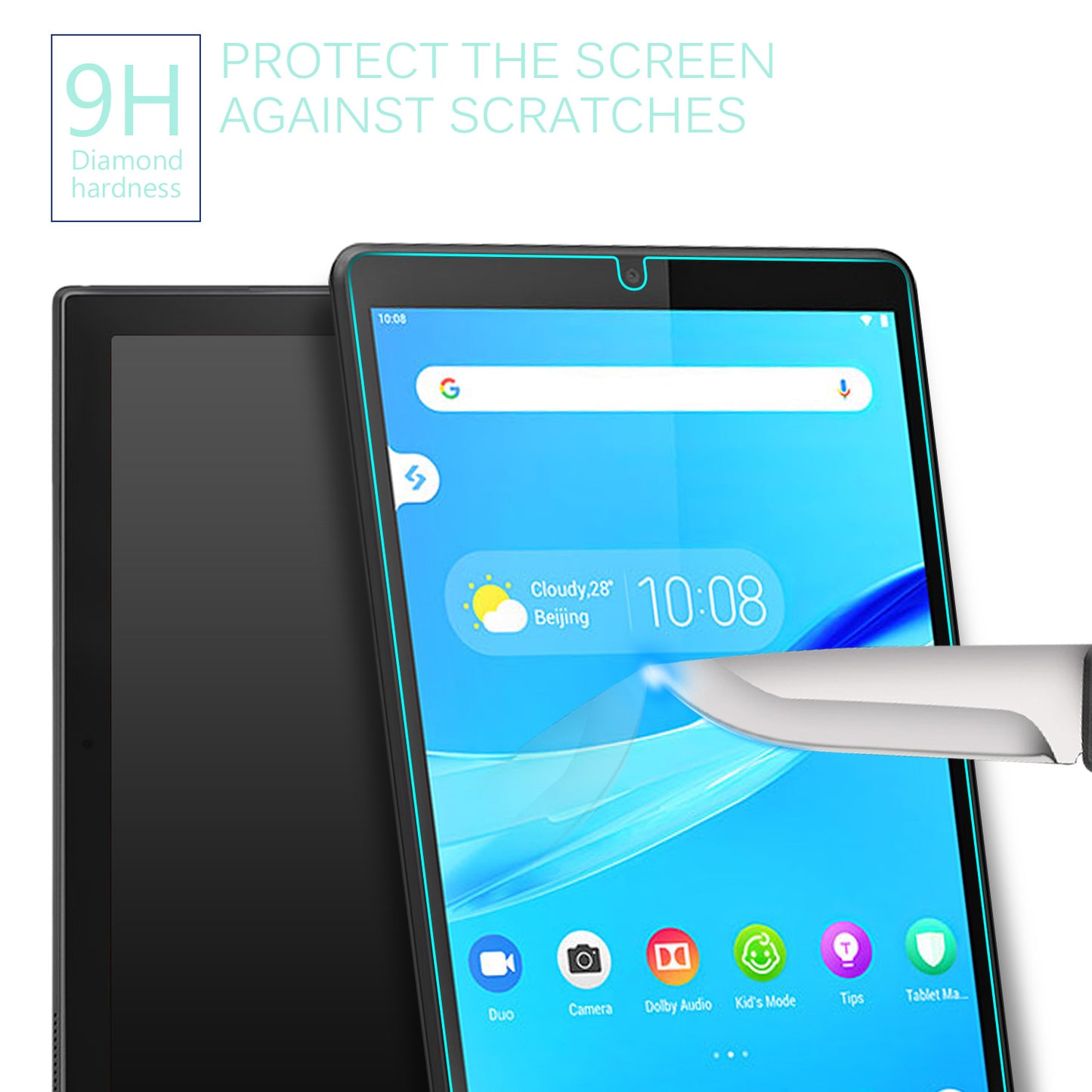 2.5D Arc Edge 9H Full Screen Coverage Tempered Glass Film for Lenovo Tab M8