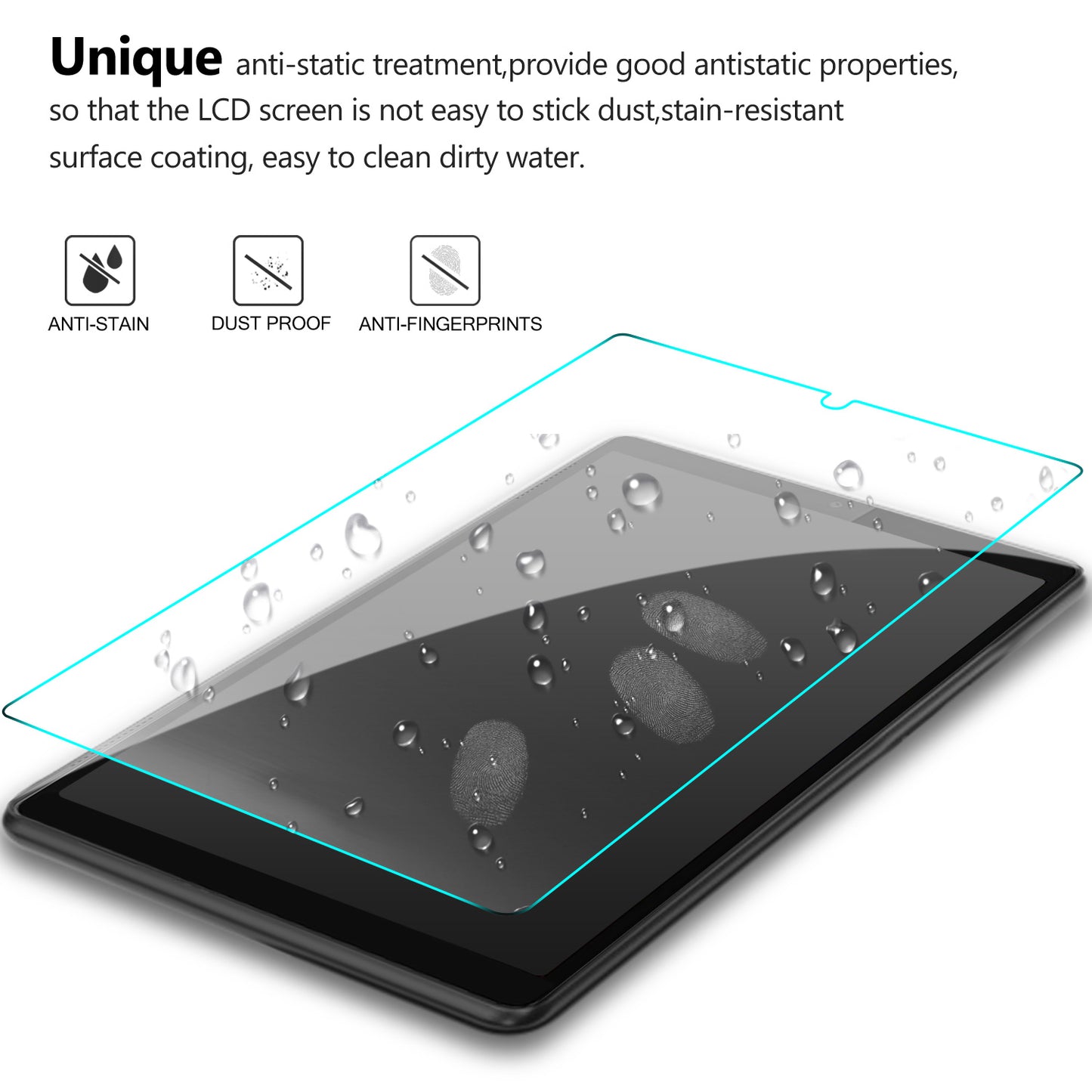 2.5D Arc Edge 9H Full Screen Coverage Tempered Glass Film for Lenovo Tab M8