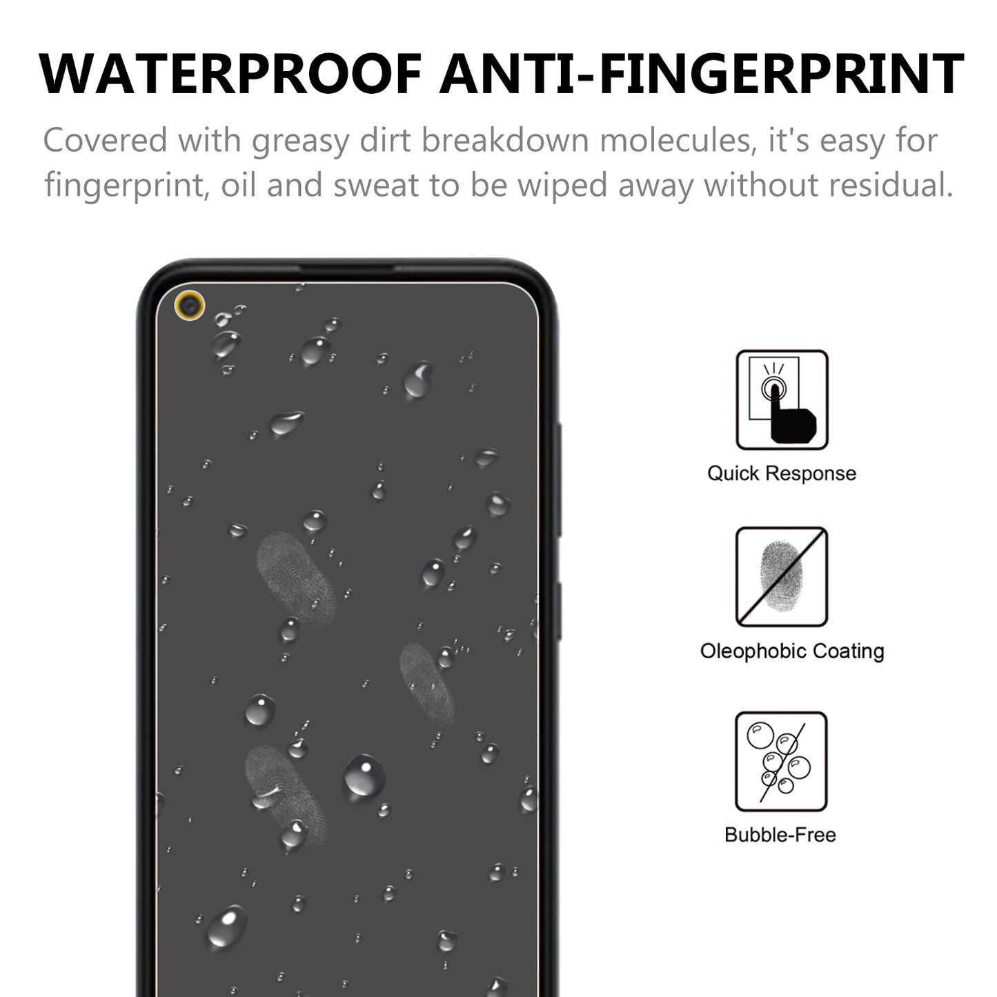 2.5D 9H Arc Edge Ultra Clear Tempered Glass Screen Protector Film for Samsung Galaxy A11/M11