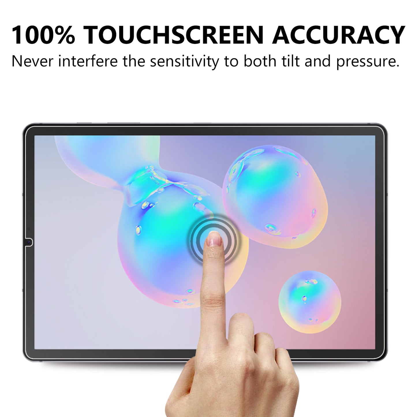 Ultra Clear Arc Edge Premium Tempered Glass Full Screen Film for Samsung Galaxy Tab S6 Lite/S6 Lite (2022)