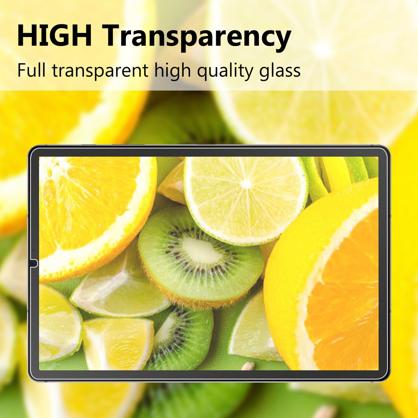 Ultra Clear Arc Edge Premium Tempered Glass Full Screen Film for Samsung Galaxy Tab S6 Lite/S6 Lite (2022)