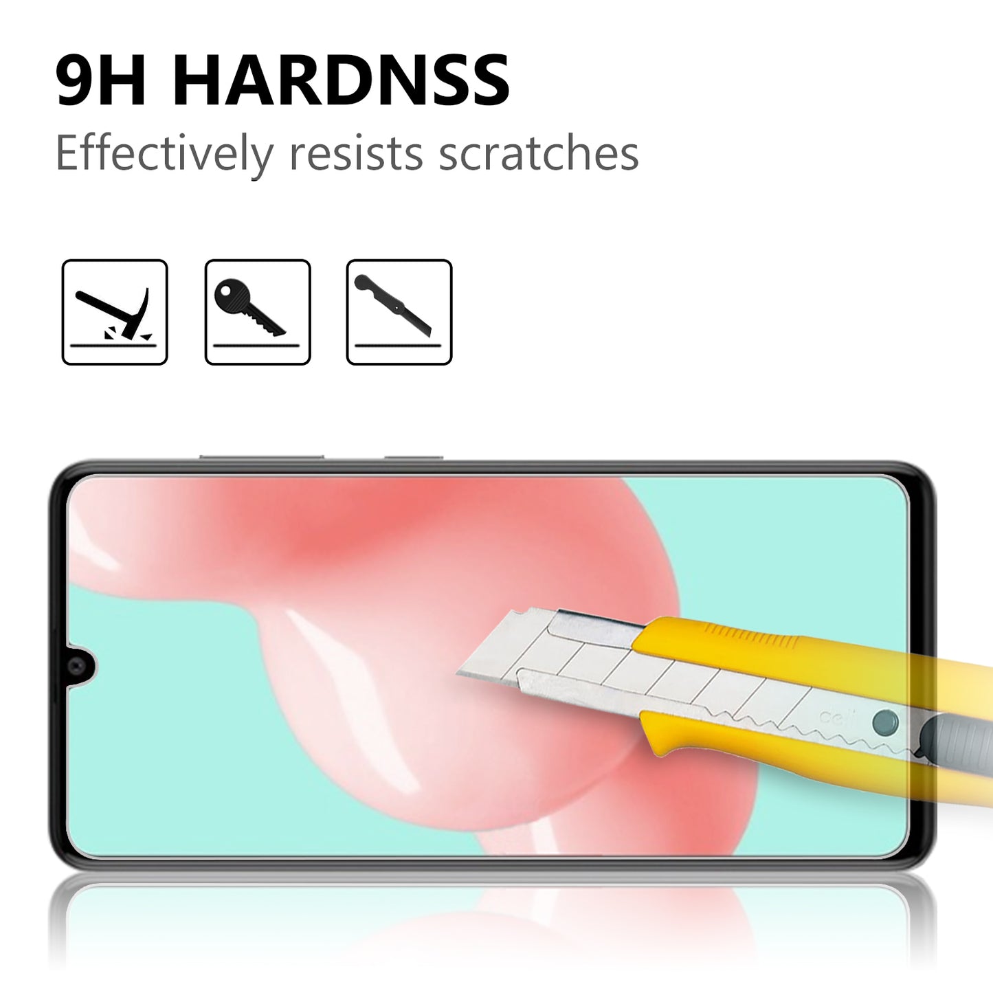 2.5D 9H Arc Edge Full Screen Tempered Glass Guard for Samsung Galaxy A41 (Global Version)